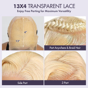 UpScale 100% Human Hair HD Swiss Lace 13x4 Lace Frontal Wig Super Long Straight 40"