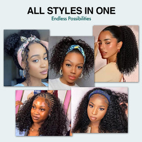 210g Diva Queen 100% Virgin Human Hair Half Wig Water Wave 20"