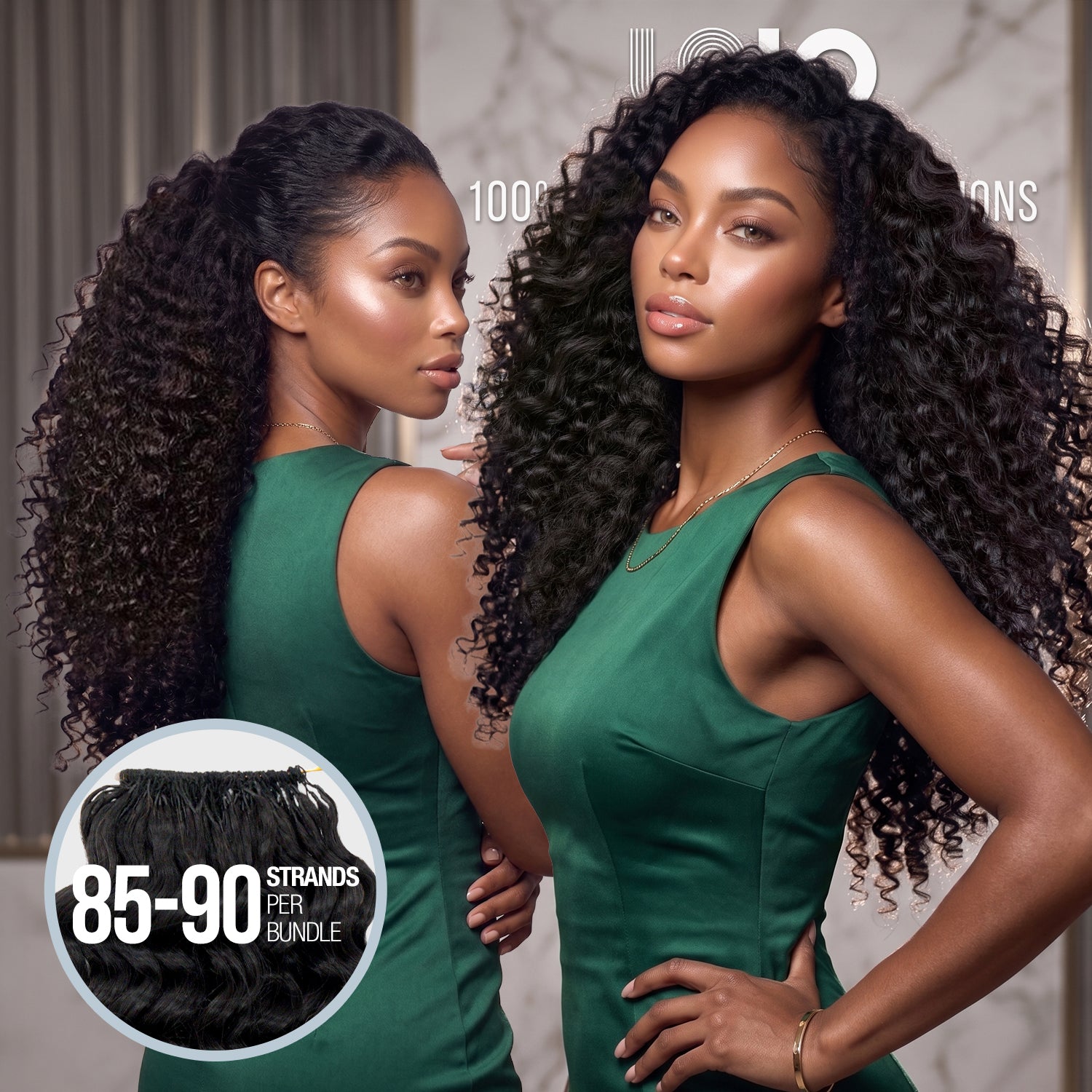 Uniq Hair 100% Human Hair Seamless Pre-Separated Feather Crochet Deep Wave