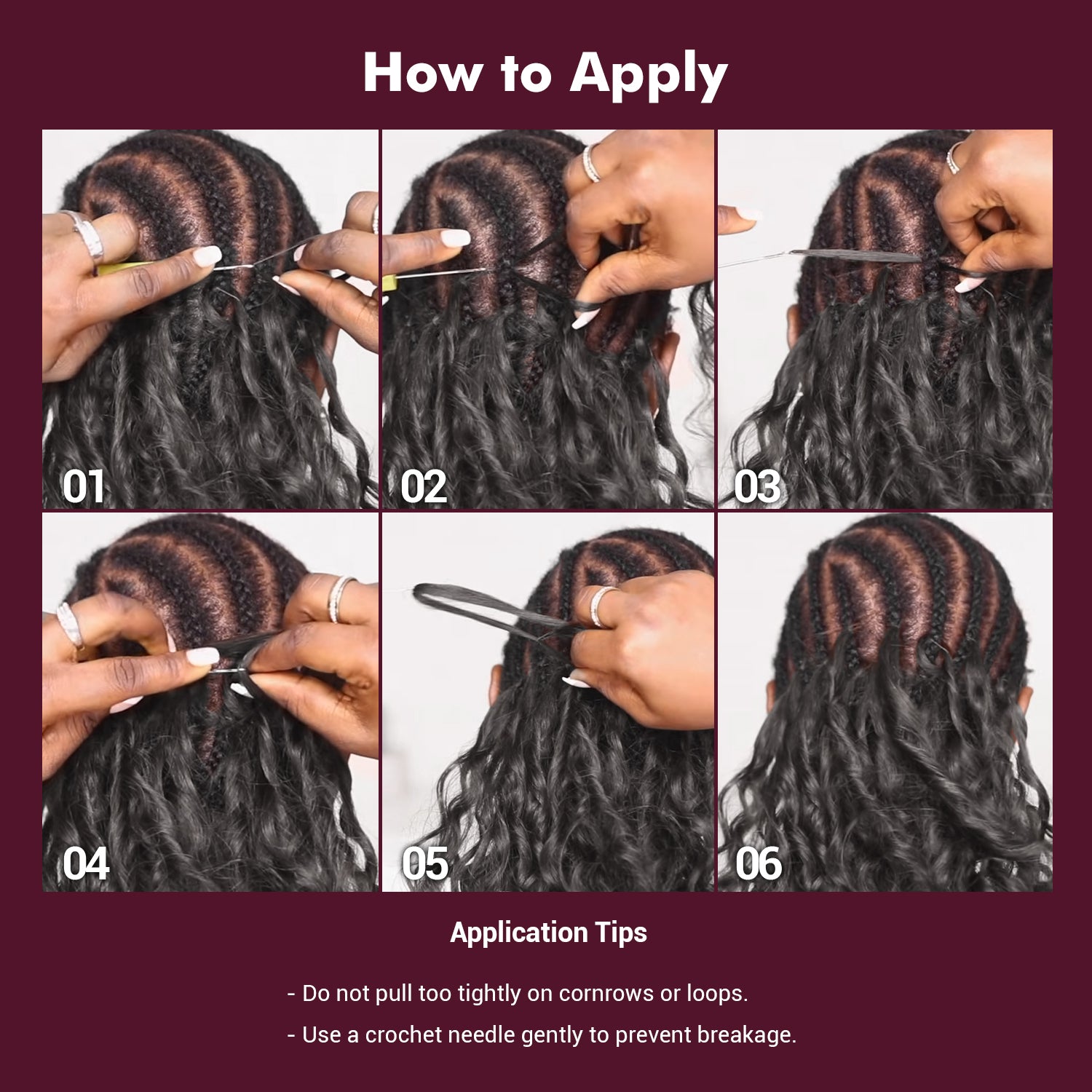 100g VALUE PACK Starlet 100% Human hair Miracle Knots Feather Crochet Braid Burmese Curl 16"