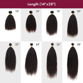 Starlet Virgin Human Hair Unprocessed Brazilian Bundle Hair Weave Kinky Straight (14"-28")
