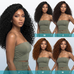 The Stylist Game Changer Human Hair Blend Feather Crochet Water Wave 22" (100 Strands/ 50 Strings)