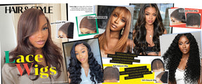 100% Human Hair Wear and Go Pre Cut Pre Plucked Glueless 7x5 Closure Wig Layered Blow Out with Curtain Bangs T4/27 Ombre Light Brown Honey 18"