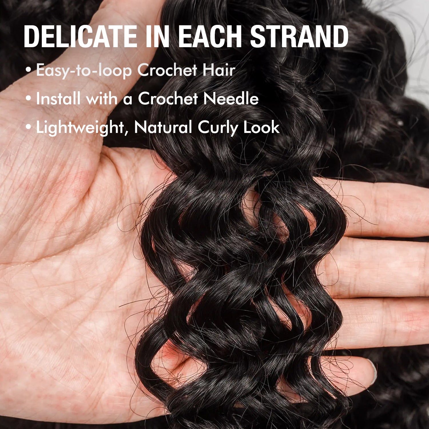 100g VALUE PACK Starlet 100% Human hair Miracle Knots Feather Crochet Braid Burmese Curl 16"