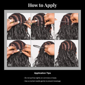 Uniq Hair 100% Human Hair Seamless Pre-Separated Feather Crochet Deep Wave