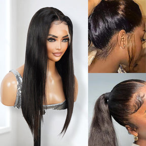 Upscale 100% Human Hair Full Lace Wig Straight 18"