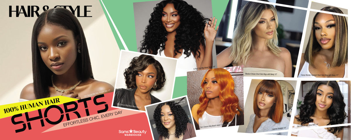 Upscale 100% Human Hair Full Lace Wig Straight 10"