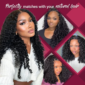 100g VALUE PACK Starlet 100% Human hair Miracle Knots Feather Crochet Braid Burmese Curl 16"