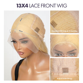 UpScale 100% Human Hair HD Swiss Lace 13x4 Lace Frontal Wig Super Long Straight 40"