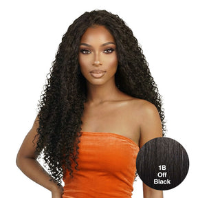 The Stylist Human Hair Blend Perfect Blend Water Wave Drawstring Half Wig Zaria