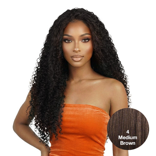 The Stylist Human Hair Blend Perfect Blend Water Wave Drawstring Half Wig Zaria