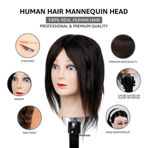 Studio Limited 10" Human Hair Training Mannequin Head
