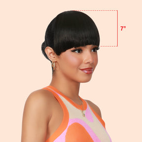 Combination, China Bang, Thick Bang, Doll Bang, Hair Piece, Classic Glazed, Dounut Bun, Medium Bun