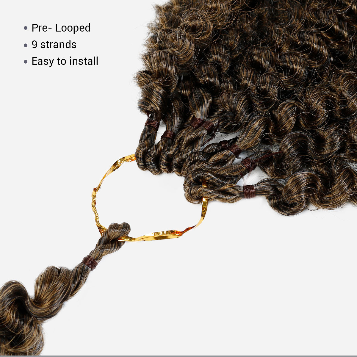 soft natural texture, pre-looped afro twist, crochet interlocking, human hair feel braiding hair, synthetic crochet braids