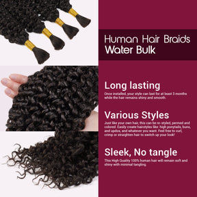 Starlet 100% Virgin Unprocessed Human Braiding Hair Water Bulk