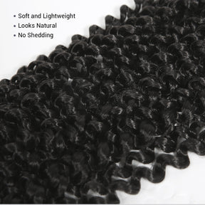 Authentic Synthetic Hair Crochet Braids Water Wave 12"