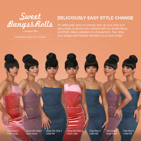 Combination, China Bang, Thick Bang, Doll Bang, Hair Piece, Classic Glazed, Dounut Bun, Medium Bun