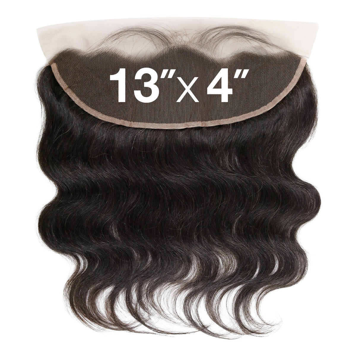 Unprocessed Brazilian Remy Human Hair Hand-Tied 13X4 Frontal Closure Body Wave