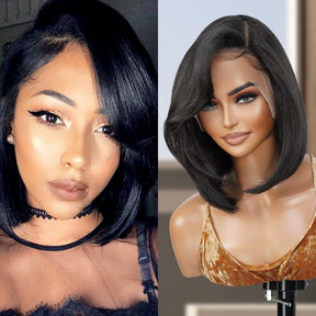The Stylist Human Hair Blend Pre Plucked 13x6 Invisible HD Lace Frontal Wig Sheree