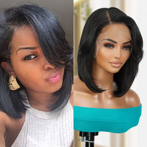 The Stylist Human Hair Blend Pre Plucked 13x6 Invisible HD Lace Frontal Wig Sheree
