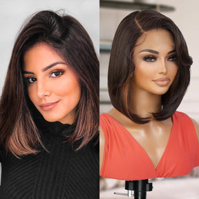 The Stylist Human Hair Blend Pre Plucked 13x6 Invisible HD Lace Frontal Wig Sheree