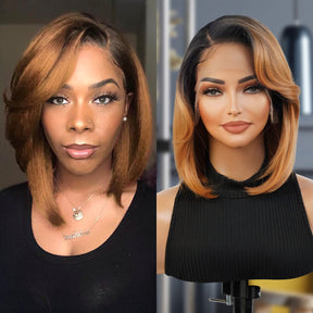 The Stylist Human Hair Blend Pre Plucked 13x6 Invisible HD Lace Frontal Wig Sheree