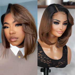 The Stylist Human Hair Blend Pre Plucked 13x6 Invisible HD Lace Frontal Wig Sheree