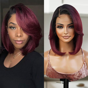 The Stylist Human Hair Blend Pre Plucked 13x6 Invisible HD Lace Frontal Wig Sheree