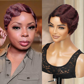 Instant Fab Remi Human Hair Wig Finger Wave