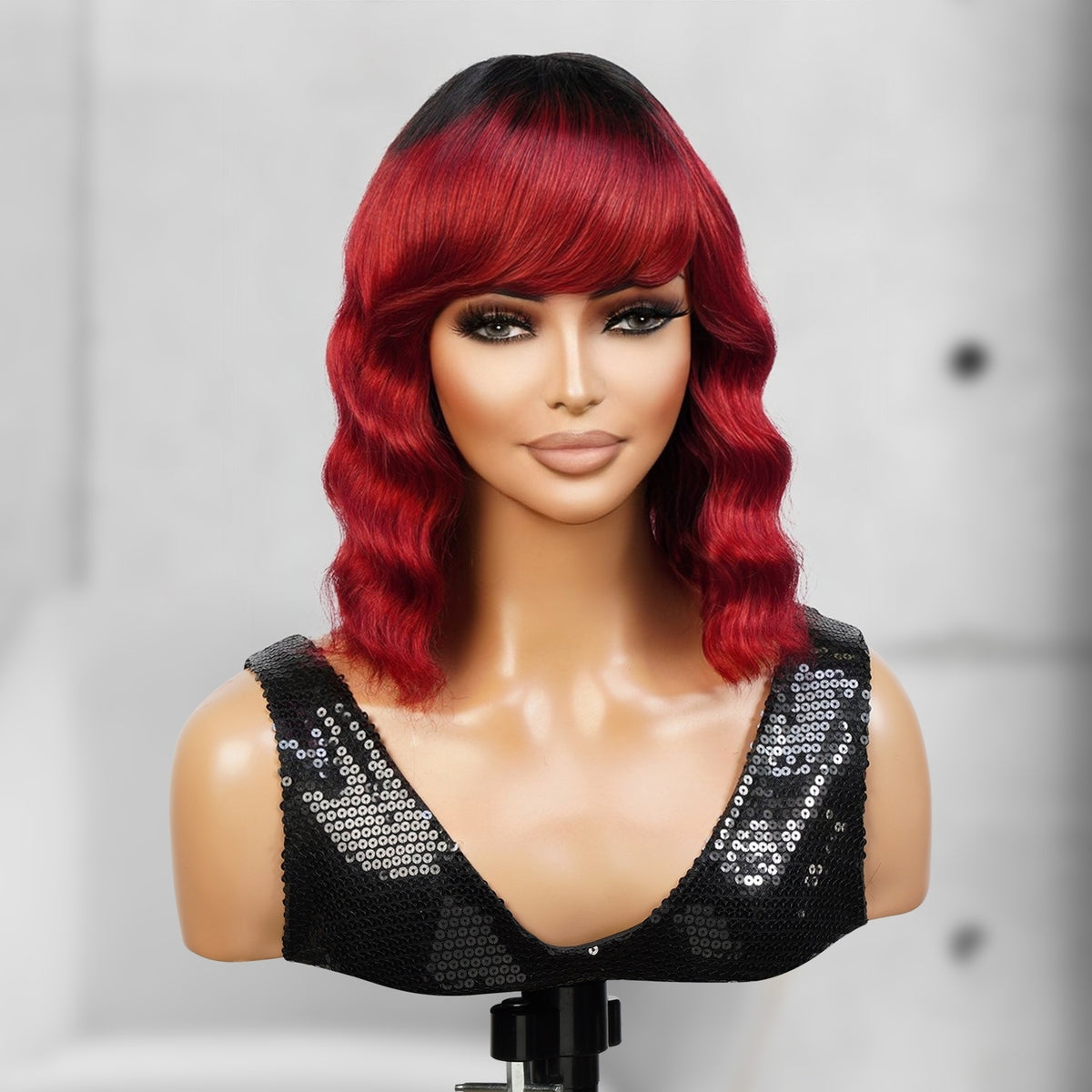 Instant Fab 100% Human Hair Wig Garnet