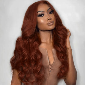 This wig is wearable right out the box so you don’t need to know a lot about wig styling to wear the T part, It is a salon-quality that doesn't require any further steps. Just wear and go, Natural Looking, Soft, Heathly, Tangle Free & No Shedding, Low maintenance hair style, Pre-colored in Copper brown by expert.