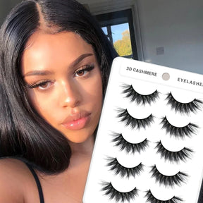 3D Cashmere Eyelashes Value Pack 5 Pairs (CW)