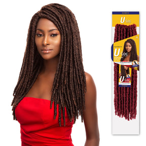 Authentic Synthetic Hair Pre-Looped U Loc Dreadloc Straight 18"