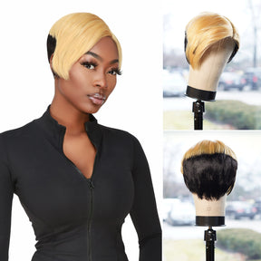 100% Virgin Human Hair Lace Part Wig 1618H