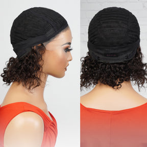 Pure Brazilian Virgin Remi Human Hair T-Part HD Lace Wig Water Fall