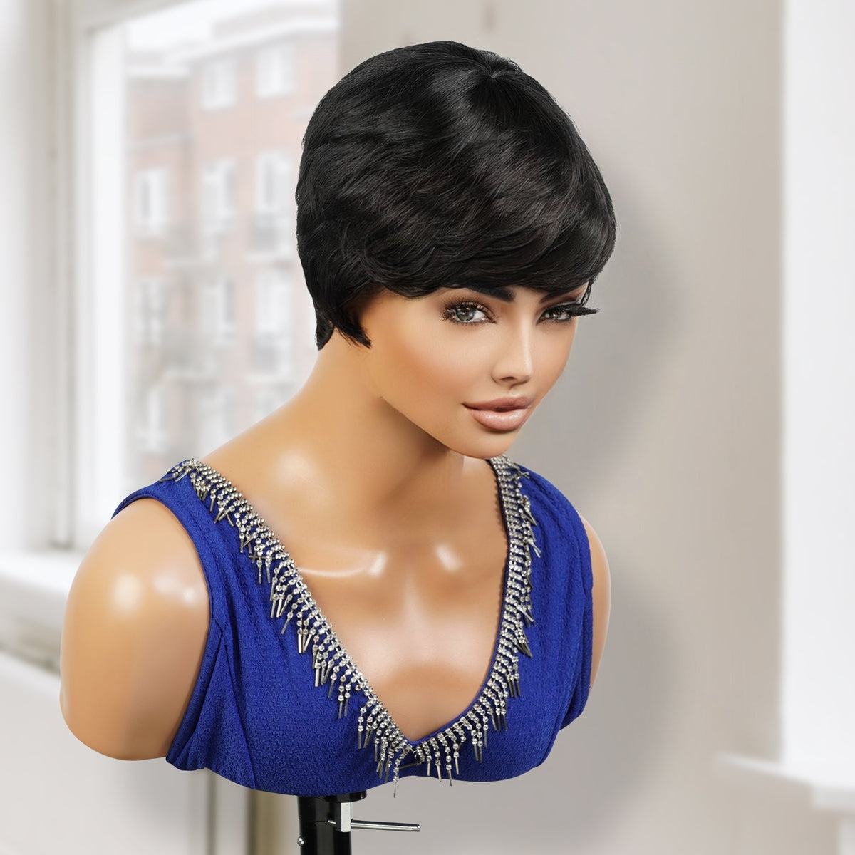 Instant Fab 100% Human Hair Wig Jet