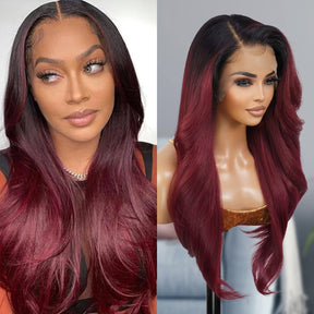 The Stylist Human Hair Blend Pre Plucked 13x6 Invisible HD Lace Frontal Wig Tastee