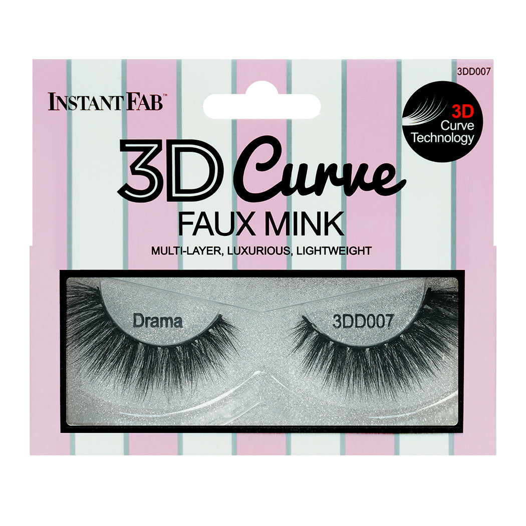 Instant Fab 3D Curve Faux Mink Eyelashes (Drama)
