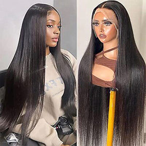 Pure Brazilian Virgin Remy Human Hair HD Lace Frontal Wig 13X4 Straight 38"