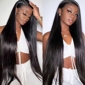 Pure Brazilian Virgin Remy Human Hair HD Lace Frontal Wig 13X4 Straight 38"
