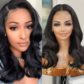 The Stylist Human Hair Blend Pre Plucked 13x6 Invisible HD Lace Frontal Wig Destiny