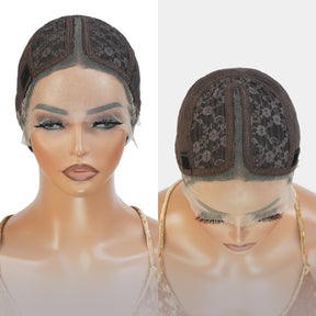 Virgin Brazilian Remy Human Hair HD Lace Front Wig 13X5 T-Part Bob 12"
