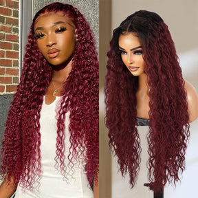  Introducing our gorgeous 30-inch long Bohemian curl Swiss lace front wig! Made with high-quality heat-resistant synthetic fibers, this wig features a middle center part for a natural-looking hairline. Designed for black fashion women, the curly wavy style adds volume and dimension to your hair. With adjustable straps for a secure fit, this versatile wig is a must-have for style enthusiasts. Shop now for ultimate style and versatility!