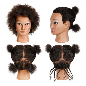 Studio Limited 8" Afro Human Hair Training Mannequin Head Female