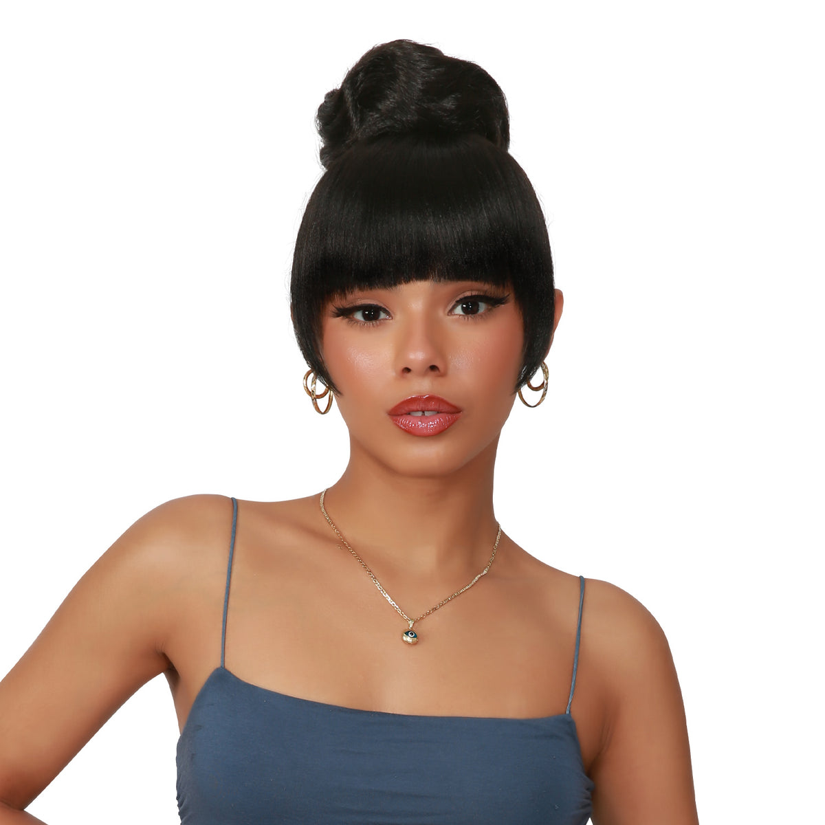 Combination, Fringe Bang, China Bang, Thick Bang, Doll Bang, Hair Piece, Natural Bun, Twist Bun, Donut Bun, Medium Bun