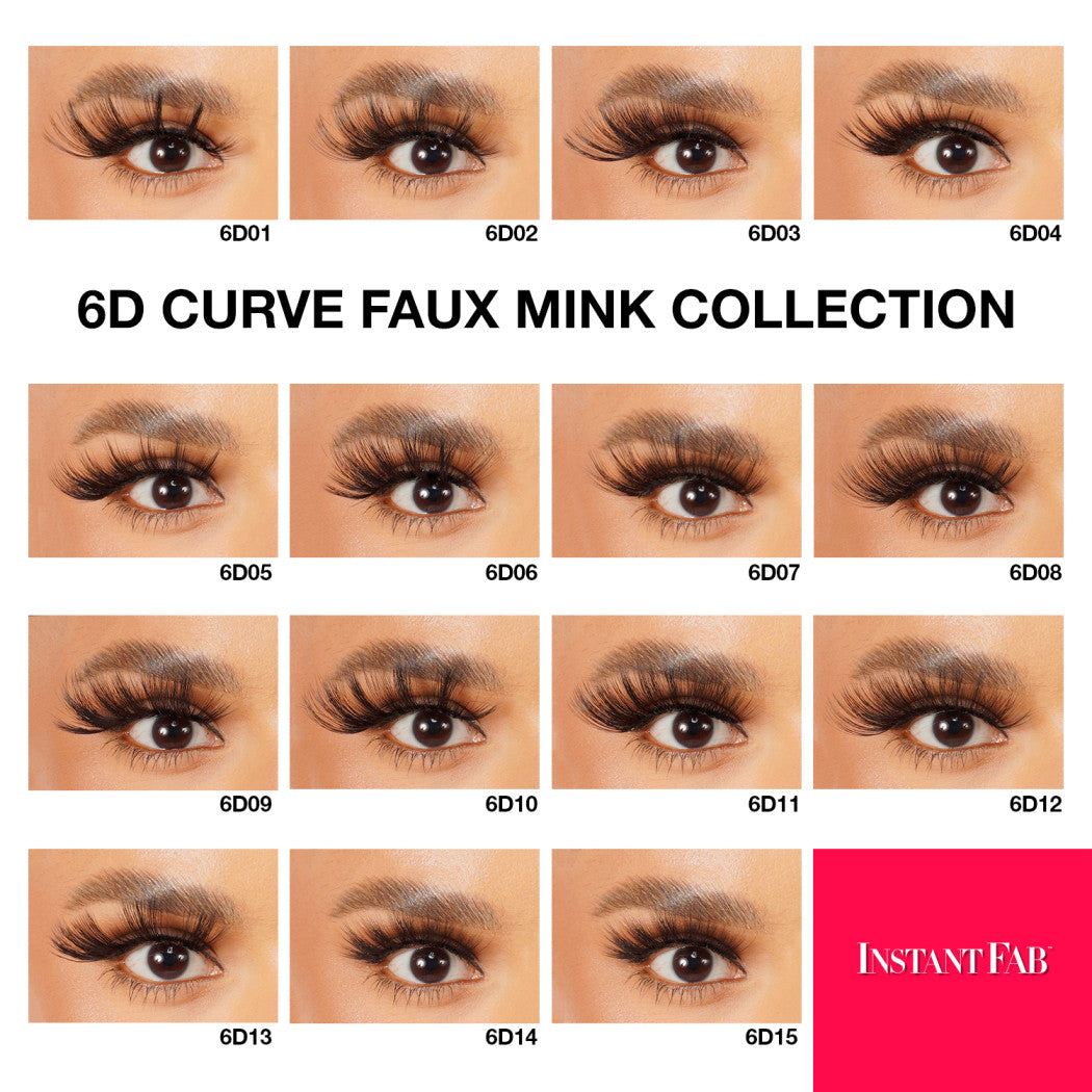 Instant Fab 6D Pro Volume Premium Silk Faux Mink Eyelashes