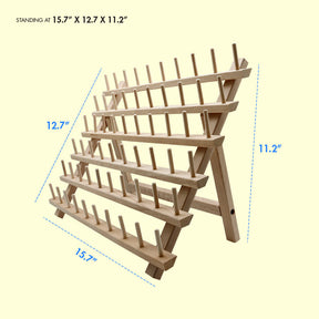 Studio Limited Wooden Braiding Hair Rack 60 Spool