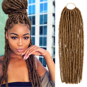 Authentic Synthetic Hair Pre-Looped U Loc Dreadloc Straight 18"