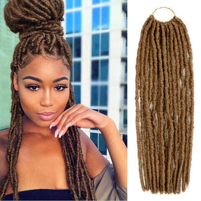 Authentic Synthetic Hair Pre-Looped U Loc Dreadloc Straight 18"