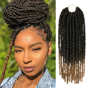 Authentic Synthetic Hair Pre-Looped U Loc Dreadloc Straight 18"